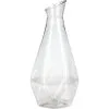 Faceted Clear Plastic Carafe, 45oz
