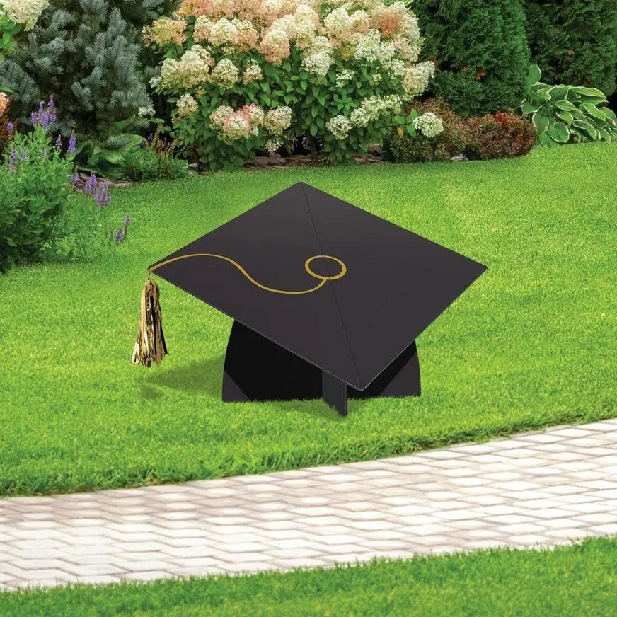 Black, Gold & Silver Congrats Grad 2023 Graduation Outdoor Decorating Kit 8 Black, Gold & Silver Congrats Grad 2023 Graduation Outdoor Decorating Kit - Image 6