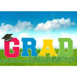 Multicolor Congrats Grad 2023 Graduation Outdoor Decorating Kit -Costume Party Decor Store 940889 06