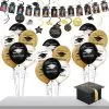 Black, Gold & Silver 2023 Graduation Gift Table Decorating Kit -Costume Party Decor Store 940902