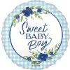 Sweet Baby Boy Baby In Bloom Foil Balloon, 21in 2 Sweet Baby Boy Baby In Bloom Foil Balloon, 21in -Costume Party Decor Store 941554