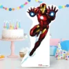 Iron Man In Action Centerpiece Cardboard Cutout, 18in - Avengers -Costume Party Decor Store 941921