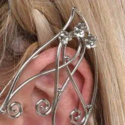 AMSCAN Adult Silver Flowers & Vines Metal Ear Cuffs, 2ct - Fairy -Costume Party Decor Store 942069 01