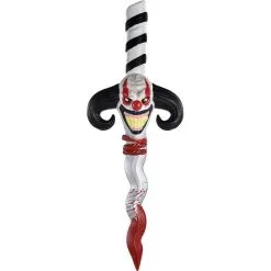 Evil Clown Plastic Dagger Prop, 18in - Twisted Circus