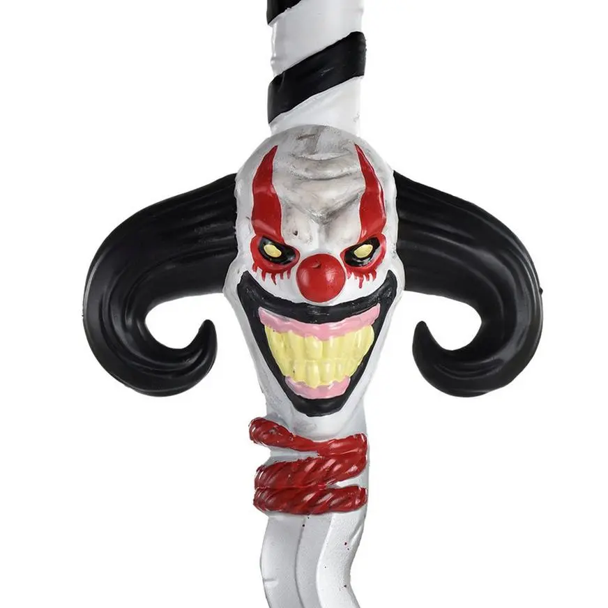 Evil Clown Plastic Dagger Prop, 18in - Twisted Circus 4 Evil Clown Plastic Dagger Prop, 18in - Twisted Circus - Image 2