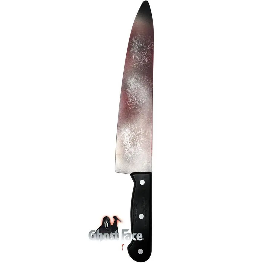 Bloody Ghostface Knife Prop, 15in - Scream 3 Bloody Ghostface Knife Prop, 15in - Scream