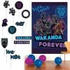 Black Panther Wakanda Forever Scene Scetter With Photo Booth Props -Costume Party Decor Store 943436