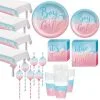 Gender Reveal Tableware Kit For 32 Guests -Costume Party Decor Store 943873