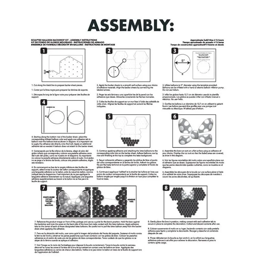 Air-Filled Minnie Mouse Sculpted Balloon Backdrop Kit 5 Air-Filled Minnie Mouse Sculpted Balloon Backdrop Kit - Image 3