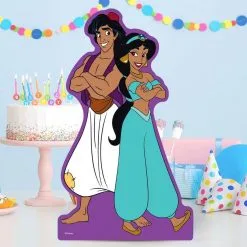 Aladdin & Jasmine Centerpiece Cardboard Cutout, 18in - Disney Aladdin