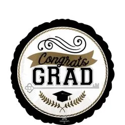 Grad Cap & Diploma Congratulations Grad Foil Balloon Bouquet, 5pc -Costume Party Decor Store 947766 03