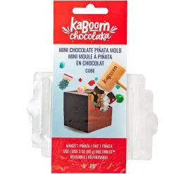 Cube-Shaped Chocolate Piñata Mold, 4.3in - Kaboom Chocolaka