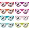 Multicolor New Year's Eve 2023 Plastic Glasses, 8ct