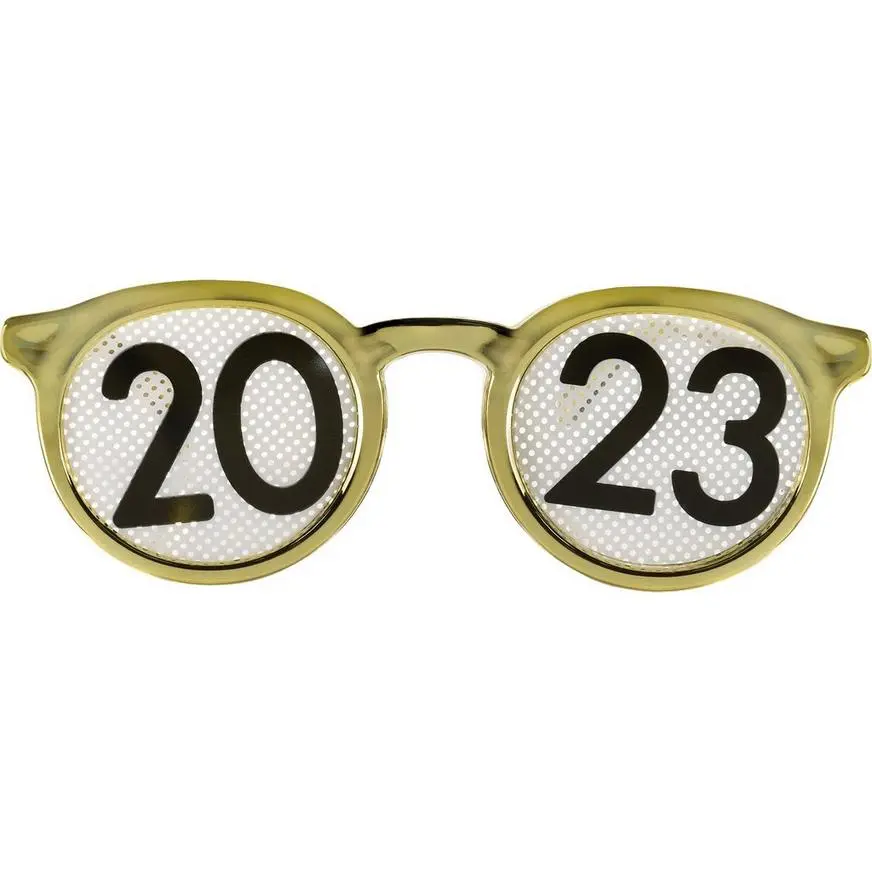 Gold & Silver 2023 Party Glasses, 8ct 5 Gold & Silver 2023 Party Glasses, 8ct - Image 3