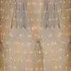 Warm White Cascading Curtain LED String Lights, 210 5mm Bulbs, 14ft X 6ft -Costume Party Decor Store 949818