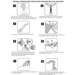 Air-Filled Football Balloon Garland Kit -Costume Party Decor Store 950007 02