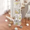 White Pop-Up Baby Shower Block Decorations With Gold & White Mini Latex Balloons - Soft Jungle 1 White Pop-Up Baby Shower Block Decorations With Gold & White Mini Latex Balloons - Soft Jungle -Costume Party Decor Store 951207