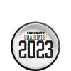 Multicolor Congratulations Graduate 2023 Paper Dessert Plates, 6.75in, 20ct - Graduation Brights -Costume Party Decor Store 953468