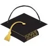 Black & Gold Class Of 2023 Graduation MDF Sign With Tassel, 8in X 8.3in 2 Black & Gold Class Of 2023 Graduation MDF Sign With Tassel, 8in X 8.3in -Costume Party Decor Store 953491