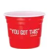 You Got This Party Cup Plastic Ice Bucket, 9.65in X 7.7in, 1.58gal -Costume Party Decor Store 953509