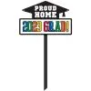 Proud Home 2023 Grad Plastic Yard Sign, 15in X 25in 1 Proud Home 2023 Grad Plastic Yard Sign, 15in X 25in -Costume Party Decor Store 953533