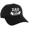 Black & White Grad Dad Baseball Cap -Costume Party Decor Store 953620