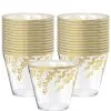 Metallic Gold Hanging Leaves Plastic Tumblers, 9oz, 30ct 1 Metallic Gold Hanging Leaves Plastic Tumblers, 9oz, 30ct -Costume Party Decor Store 954683