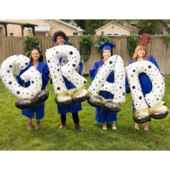 Airloonz Diffused Gold Ombre Grad Balloon Phrase, 40in Letters -Costume Party Decor Store 954835 02