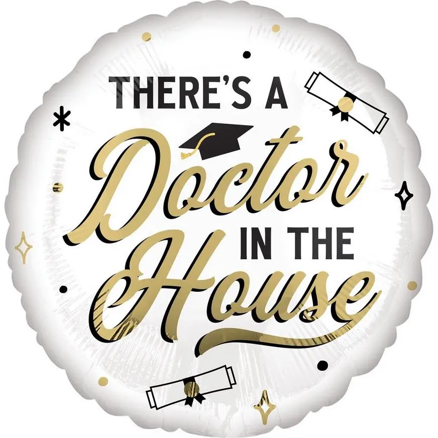 Doctor In The House Graduation Foil Balloon, 17in - Higher Learning 3 Doctor In The House Graduation Foil Balloon, 17in - Higher Learning