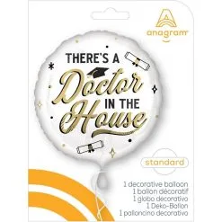 Doctor In The House Graduation Foil Balloon, 17in - Higher Learning 7 Doctor In The House Graduation Foil Balloon, 17in - Higher Learning -Costume Party Decor Store 954842 02