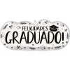 Sketched Impressions Felicidades Graduado Phrase Foil Balloon, 30in X 14in -Costume Party Decor Store 954845
