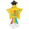 Woo Hoo Shooting Star Graduation Foil & Latex Balloon, 27in X 45in - Graduation Fun 1 Woo Hoo Shooting Star Graduation Foil & Latex Balloon, 27in X 45in - Graduation Fun -Costume Party Decor Store 954855