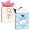 Baby Boy & Girl Gift Bag Kit, 6pc