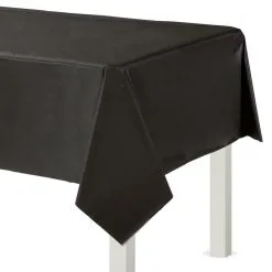Black Plastic Table Cover
