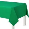 Festive Green Plastic Table Cover -Costume Party Decor Store C10691 festive green