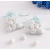 Blue Polka Dot Organza Favor Bags 12ct