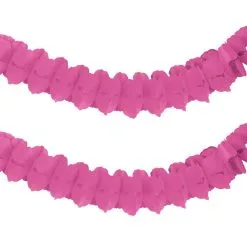 Bright Pink Paper Garland