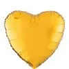 17in Gold Heart Balloon 2 17in Gold Heart Balloon -Costume Party Decor Store C209860 gold
