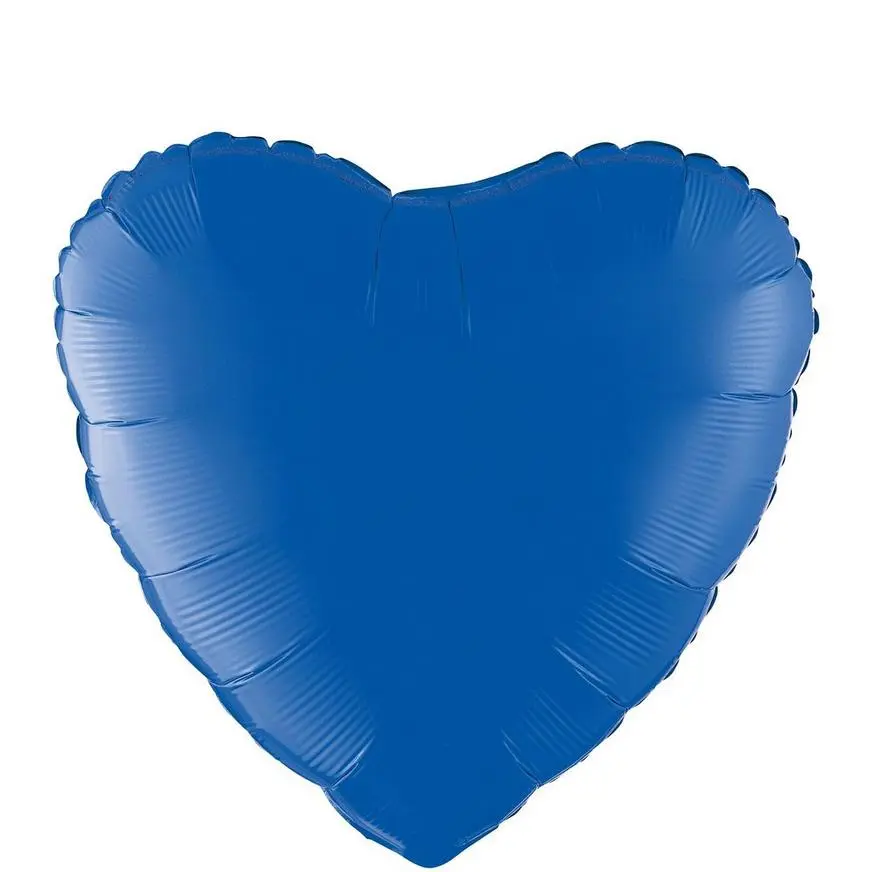 17in Blue Heart Balloon 3 17in Blue Heart Balloon