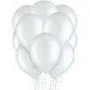 72ct, 12in, White Balloons 1 72ct, 12in, White Balloons -Costume Party Decor Store C229502 white