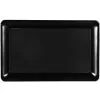 Black Plastic Rectangular Platter -Costume Party Decor Store C257440 black