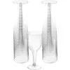 CLEAR Plastic Wine Glasses, 10oz, 20ct