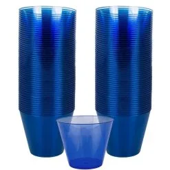 Royal Blue Plastic Cups, 9oz, 72ct