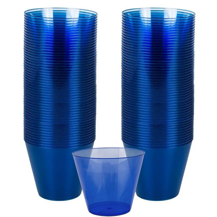 Royal Blue Plastic Cups, 9oz, 72ct 3 Royal Blue Plastic Cups, 9oz, 72ct
