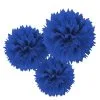 Royal Blue Tissue Pom Poms 3ct -Costume Party Decor Store C420809 royal blue