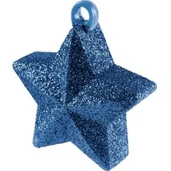 Glitter Blue Star Balloon Weight