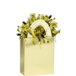Gold Mini Tote Balloon Weight, 5.5oz