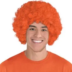 Orange Curly Wig