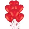 6ct, 12in, Red Heart Latex Balloons 2 6ct, 12in, Red Heart Latex Balloons -Costume Party Decor Store C492391 red