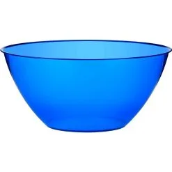 Large Royal Blue Plastic Bowl